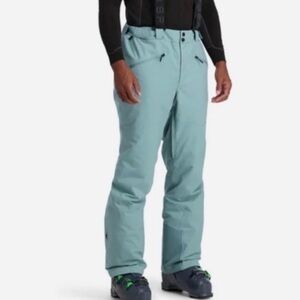 Spyder sz M Sentinel Tailored Fit Teal Ski Pants in Tundra light teal color NWT